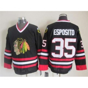 nhl jerseys chicago blackhawks #35 esposito black[2015 new]