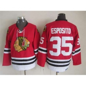nhl jerseys chicago blackhawks #35 esposito red[m&n]