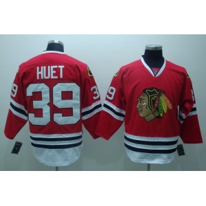nhl jerseys chicago blackhawks #39 huet red