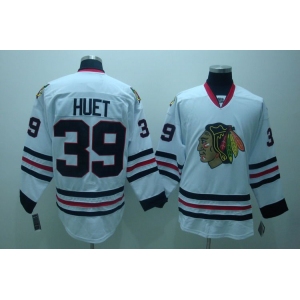 nhl jerseys chicago blackhawks #39 huet white
