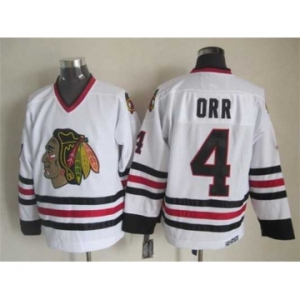 nhl jerseys chicago blackhawks #4 orr white