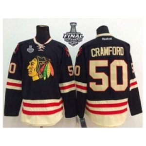 nhl jerseys chicago blackhawks #50 crawford black 2015 Winter Classic[2015 stanley cup]