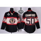 nhl jerseys chicago blackhawks #50 crawford black New Third[2015 stanley cup]