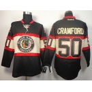 nhl jerseys chicago blackhawks #50 crawford black [third edition]