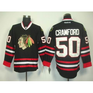 nhl jerseys chicago blackhawks #50 crawford black