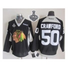 nhl jerseys chicago blackhawks #50 crawford black[new][2015 stanley cup]