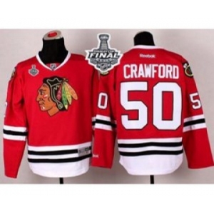 nhl jerseys chicago blackhawks #50 crawford red[2015 stanley cup]