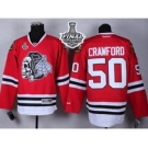 nhl jerseys chicago blackhawks #50 crawford red[the skeleton head][2015 stanley cup]