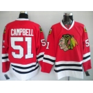 nhl jerseys chicago blackhawks #51 brian campbell red