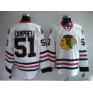 nhl jerseys chicago blackhawks #51 brian campbell white