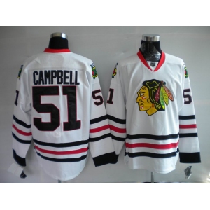 nhl jerseys chicago blackhawks #51 brian campbell white