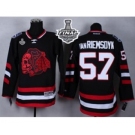 nhl jerseys chicago blackhawks #57 van riemsdyk black-1[the skeleton head][2015 stanley cup]