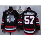 nhl jerseys chicago blackhawks #57 van riemsdyk black[the skeleton head][2015 stanley cup]