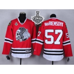 nhl jerseys chicago blackhawks #57 van riemsdyk red[the skeleton head][2015 stanley cup]
