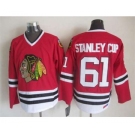nhl jerseys chicago blackhawks #61 stanleycup red