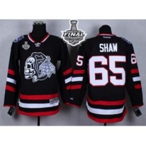 nhl jerseys chicago blackhawks #65 shaw black 2014 Stadium Series [2015 stanley cup]