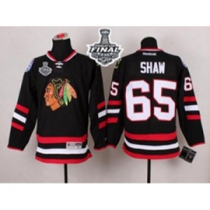 nhl jerseys chicago blackhawks #65 shaw black 2014 Stadium Series[2015 stanley cup]