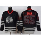 nhl jerseys chicago blackhawks #65 shaw black ice[the skeleton head]