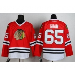 nhl jerseys chicago blackhawks #65 shaw red