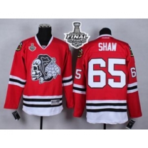 nhl jerseys chicago blackhawks #65 shaw red[the skeleton head][2015 stanley cup]