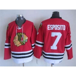 nhl jerseys chicago blackhawks #7 esposito red[m&n][esposito]