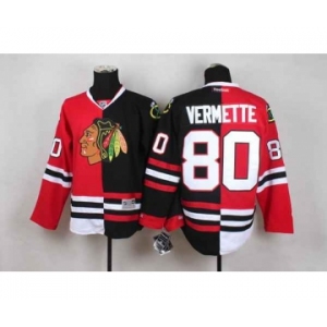 nhl jerseys chicago blackhawks #80 vermette black-red[split]