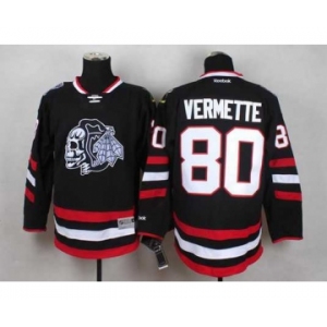 nhl jerseys chicago blackhawks #80 vermette black[2014 new stadium][the skeleton head]