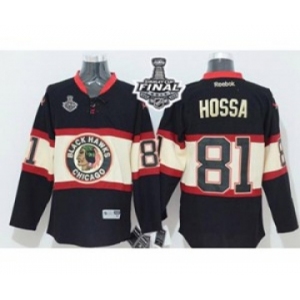 nhl jerseys chicago blackhawks #81 hossa black New Third[2015 stanley cup]