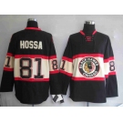 nhl jerseys chicago blackhawks #81 hossa black[third edition]