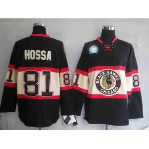 nhl jerseys chicago blackhawks #81 hossa black[winter classic]