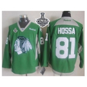 nhl jerseys chicago blackhawks #81 hossa green[2015 new][2015 stanley cup]