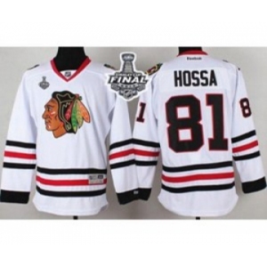 nhl jerseys chicago blackhawks #81 hossa white[2015 stanley cup]