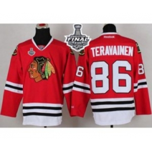 nhl jerseys chicago blackhawks #86 teravainen red[2015 stanley cup]