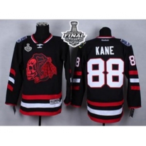 nhl jerseys chicago blackhawks #88 kane black-1[the skeleton head][2015 stanley cup]