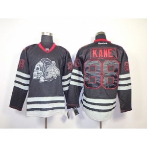 nhl jerseys chicago blackhawks #88 kane black ice[the skeleton head]