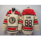 nhl jerseys chicago blackhawks #88 kane cream[pullover hooded sweatshirt]