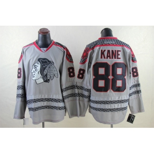 nhl jerseys chicago blackhawks #88 kane grey [charcoal cross check]