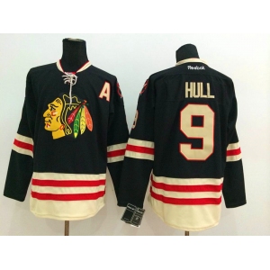 nhl jerseys chicago blackhawks #9 hull black[2015 new classic]