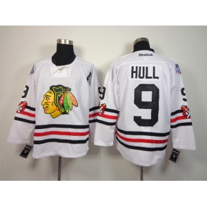 nhl jerseys chicago blackhawks #9 hull white[2015 new classic]