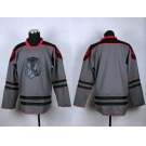 nhl jerseys chicago blackhawks blank grey [charcoal cross check]