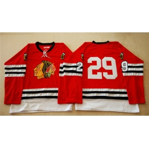 nhl jerseys mitchell and ness 1960-61 chicago blackhawks #29 noname red [throwback]
