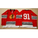 nhl jerseys mitchell and ness 1960-61 chicago blackhawks #91 noname red [throwback]