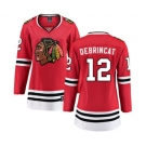 Women Chicago Blackhawks #12 Alex DeBrincat Fanatics Branded Red Home Breakaway NHL Jersey