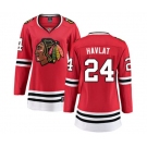 Women Chicago Blackhawks #24 Martin Havlat Fanatics Branded Red Home Breakaway NHL Jersey