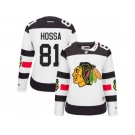 Women Chicago Blackhawks #81 Marian Hossa White 2016 Stadium Series Stitched NHL Jersey