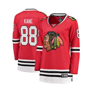 Women Chicago Blackhawks #88 Patrick Kane Fanatics Branded Red Home Breakaway NHL Jersey