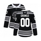 Women's Adidas Chicago Blackhawks #00 Clark Griswold Authentic Black 2019 Winter Classic NHL Jersey