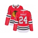 Women's Adidas Chicago Blackhawks #24 Martin Havlat Premier Red Home NHL Jersey