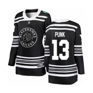 Women's Chicago Blackhawks #13 CM Punk Black 2019 Winter Classic Fanatics Branded Breakaway NHL Jersey