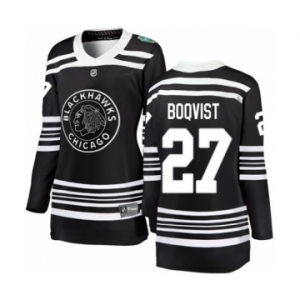 Women's Chicago Blackhawks #27 Adam Boqvist Black 2019 Winter Classic Fanatics Branded Breakaway NHL Jersey